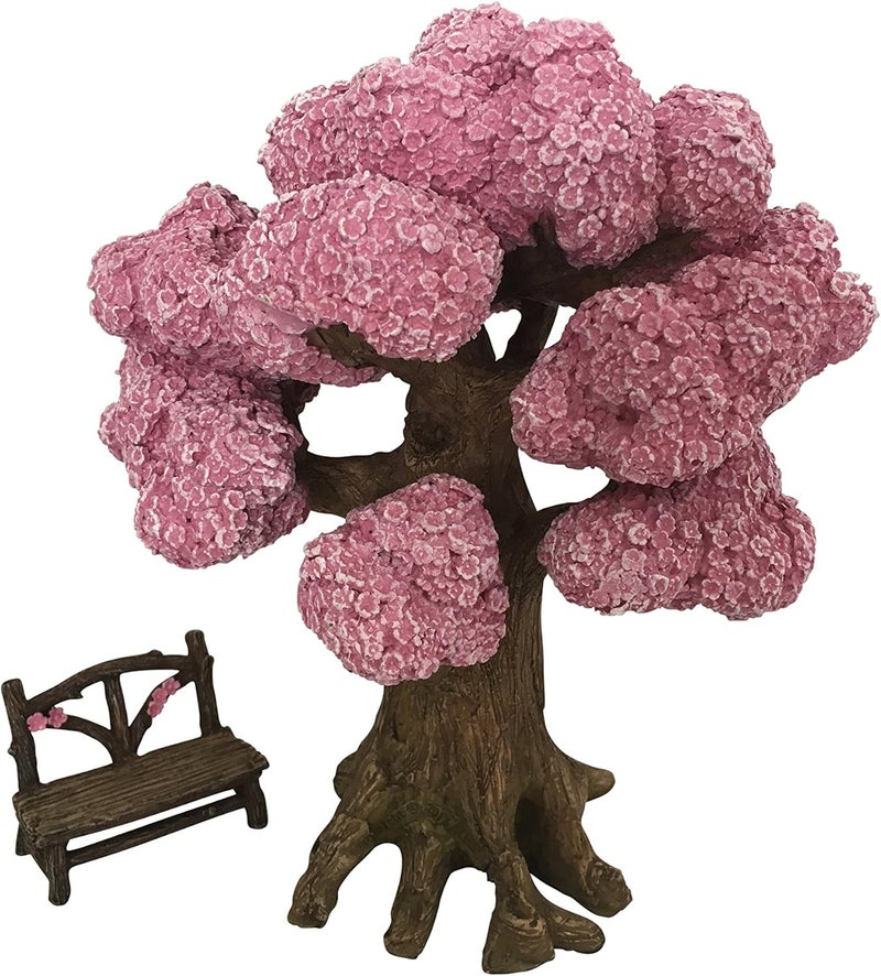 GlitZGlam Ethan's Magical Tree with Matching Bench for Enchanted Garden (9 Inch Tall) - Fairy Garden Accessory - Image 5